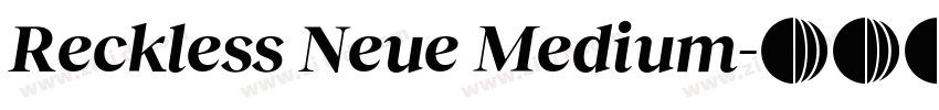 Reckless Neue Medium字体转换
